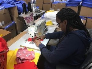 Person with Different Abilities using the sewing machine