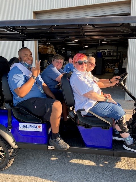 FRSCE Golf Cart with Employees